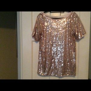 Pink sequins top